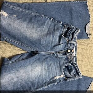 KanCan Women's Light Blue Flare Jeans